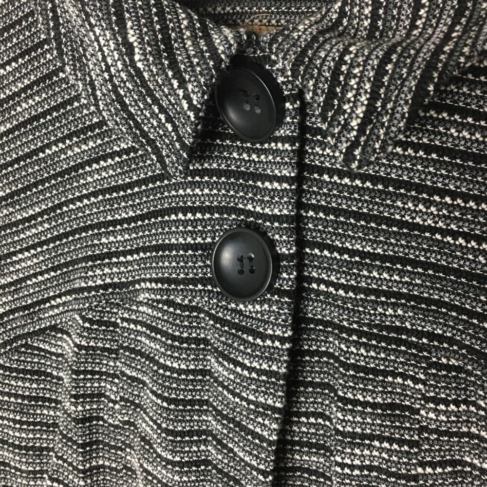 Notations Cropped Jacket Black Gray MP - Picture 5 of 8